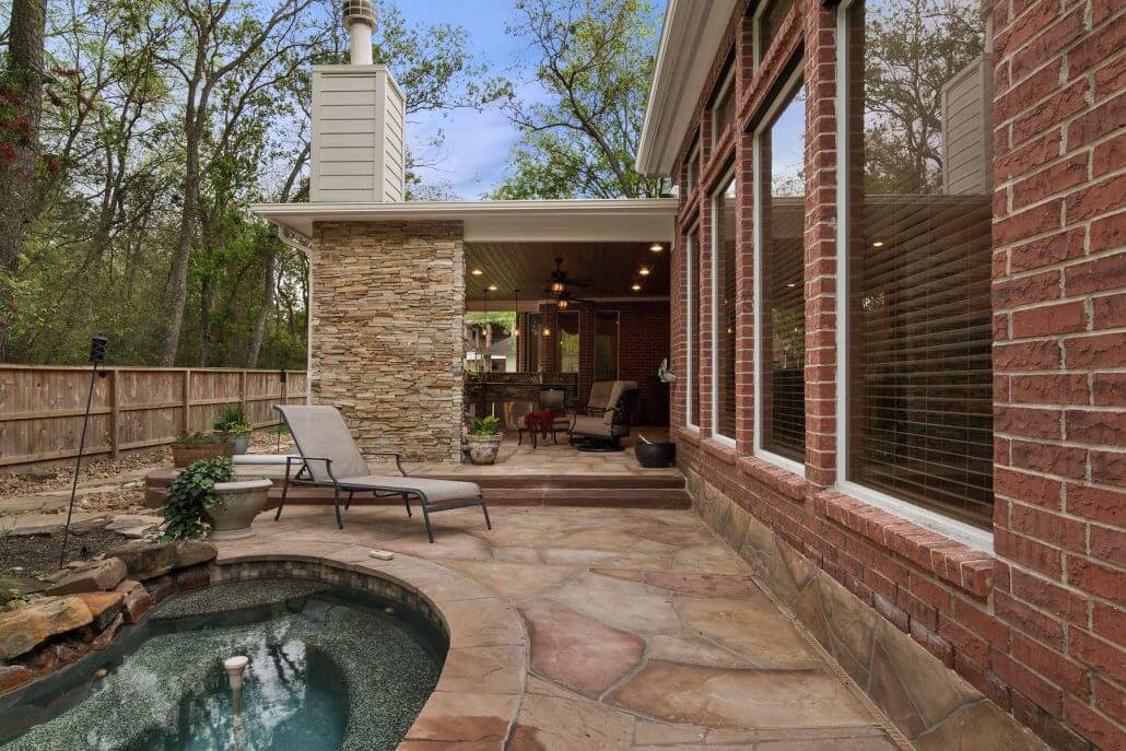 Carvestone Concrete Overlay in Houston Texas